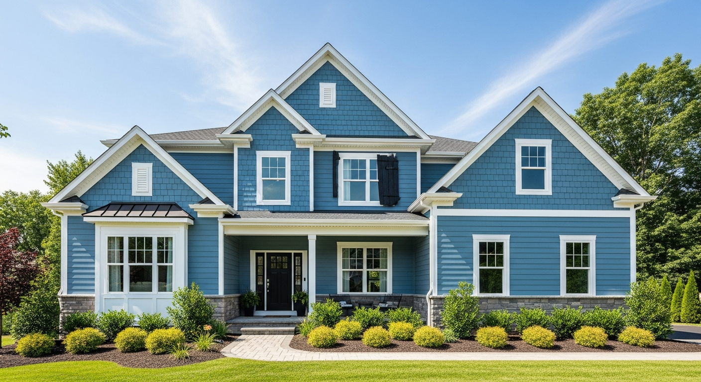 Fiber Cement siding on a home