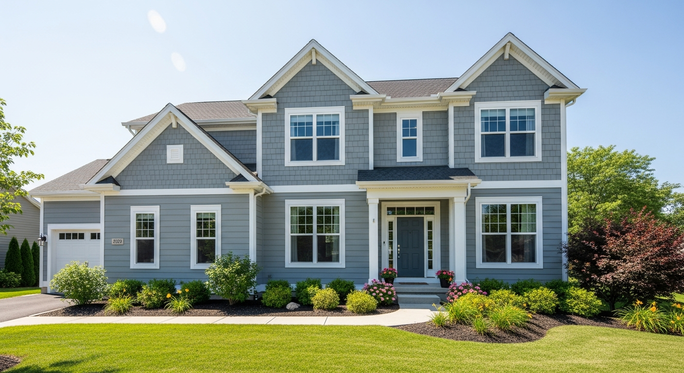 Hardie Board siding on a home